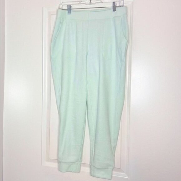 2/$30 Dia & Co Mint Green Silky Soft Velveteen Cozy Lounge pants with POCKETS PS - Picture 1 of 11